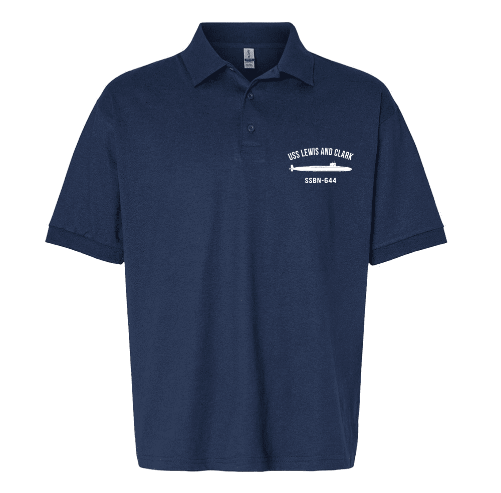 USS Lewis and Clark SSBN-644 Polo Shirt - US Navy Submarine