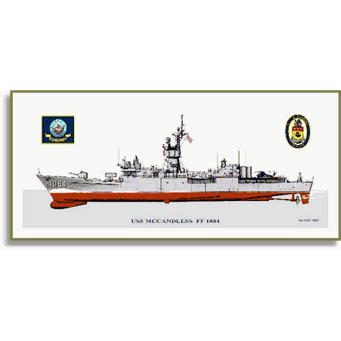 USS McCandless FF-1084 Print - Frigates G-M - PriorService.com