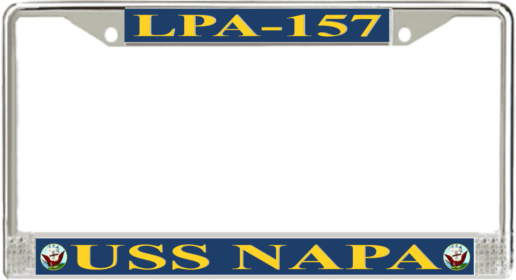 USS Napa LPA157 License Plate Frame U.S. Navy LPA Amphibious