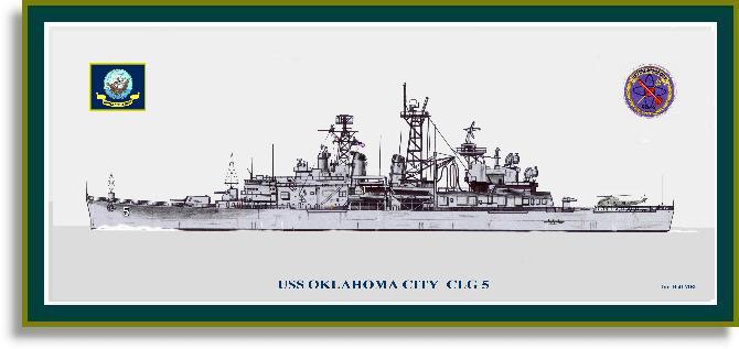 USS Oklahoma City CLG-5 Print - Cruisers N-R - PriorService.com