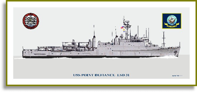 USS Point Defiance LSD-31 Print - Amphibious N-R - PriorService.com
