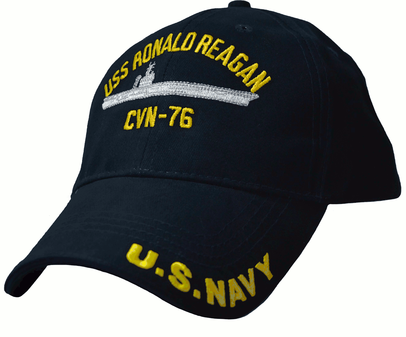 USS Ronald Reagan CVN-76 Low Profile Cap - Aircraft Carrier Caps