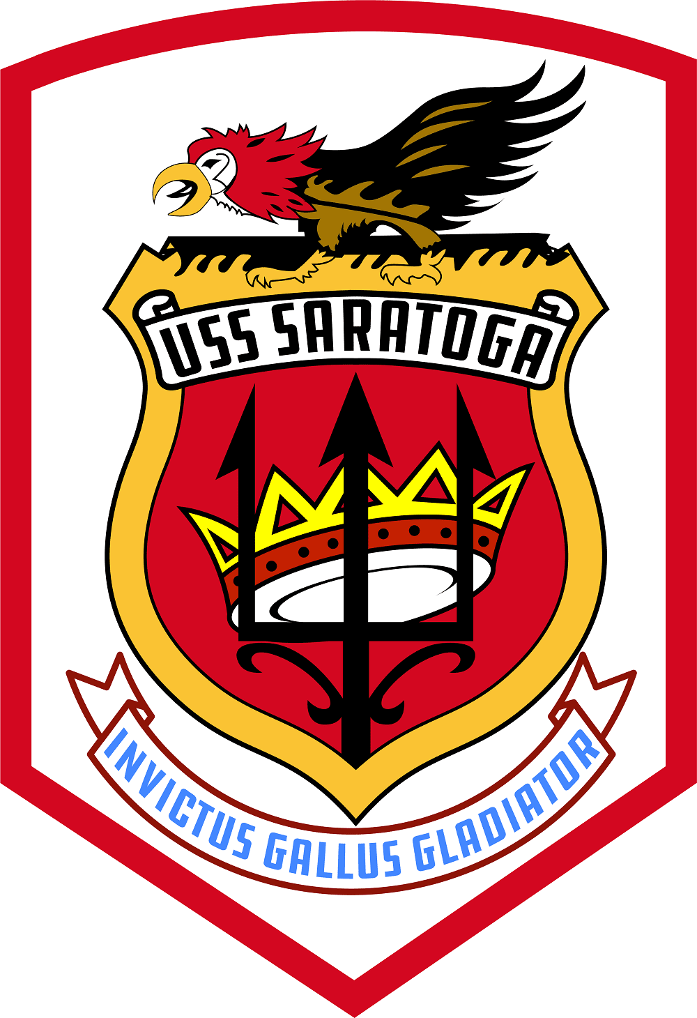 thumbnail interactive-video image 1 of USS Saratoga CV-60 US Navy Challenge Coin – Modern Militaria Collectible 1 of 2