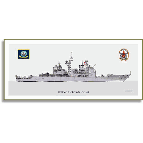 Cappello USS Yorktown (CG-48) – Nuovo Con Etichette – Spedizione Inclusa