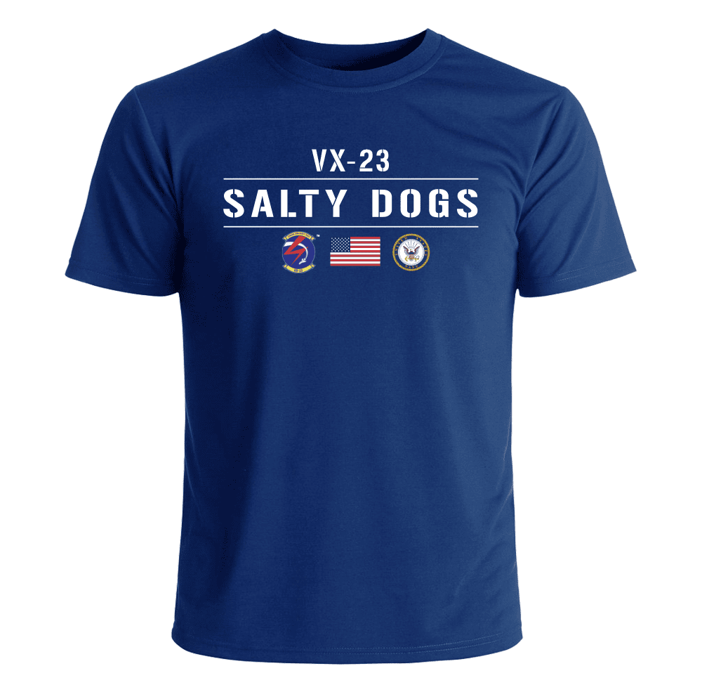 VX23 Salty Dogs US Navy Squadron TShirt US Navy Squadron TShirts