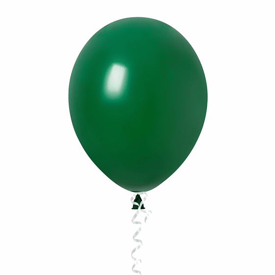 11" Green Glimmer Latex Balloons