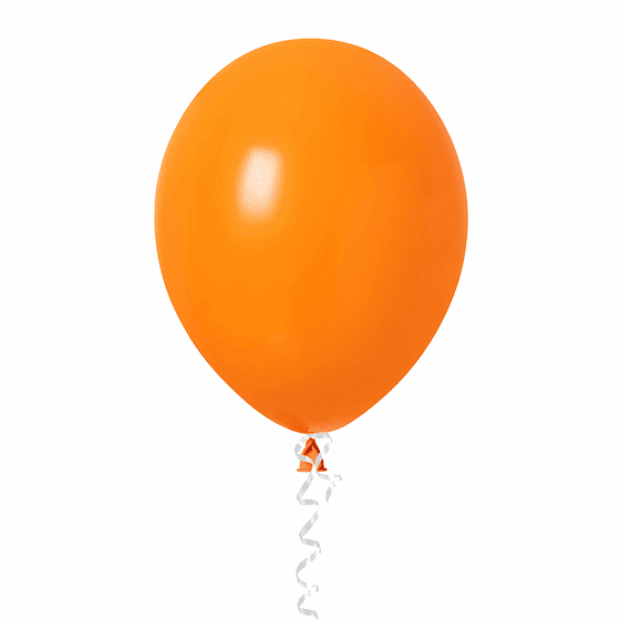 11" Orange Zest Latex Balloons