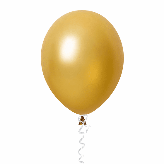 11" Shimmering Gold Latex Balloons