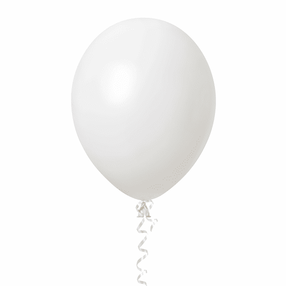 11" Snow Drift Latex Balloons