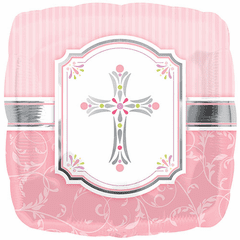 17" Blessings Pink Balloon