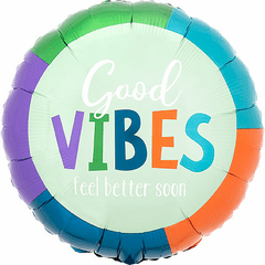 17" Good Vibes Feel Better Balloon