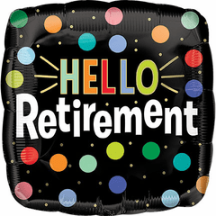 17" Hello Retirement Balloon