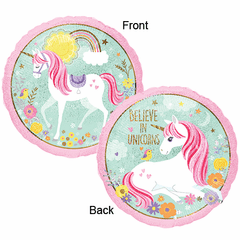 17" Magical Unicorn Holographic Balloon