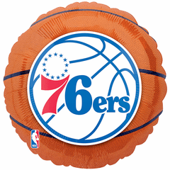 17" NBA Philadelphia 76ers Standard Balloon