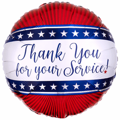 17" Thank you for Your Service Balloon