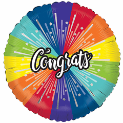 18" Congrats Burst Balloon
