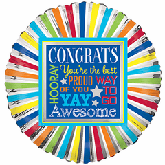 18" Congrats Rays Balloon