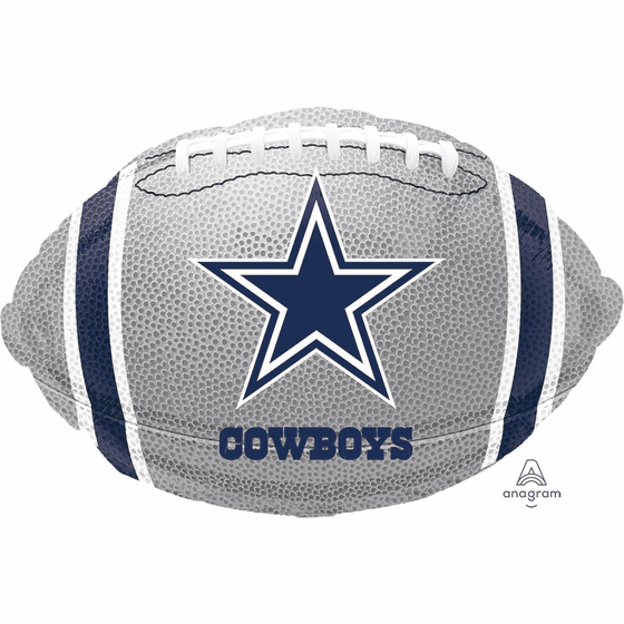 18" Dallas Cowboys Football Shape Balloon  