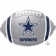 18" Dallas Cowboys Football Shape Balloon
