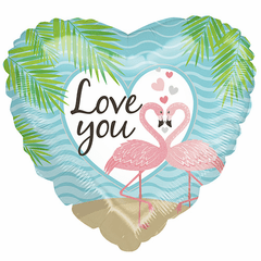 18" Flamingo Love Balloon