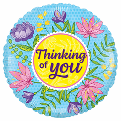 18" Floral Thinking of You Balloon