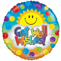 18" Get Well Sunshine Balloon