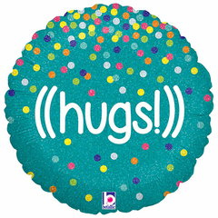 18" Glittering Hugs Balloon