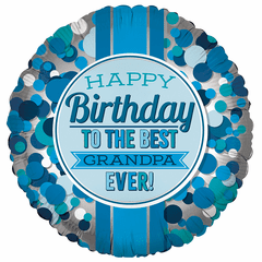 18" Grandpa's Birthday Balloon