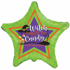 18" Halloween Witch Candy Balloon