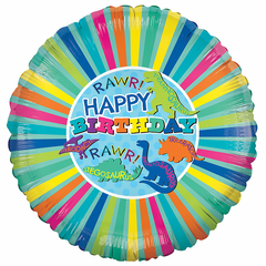 18" Happy Birthday Dino