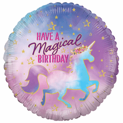 18" Have a Magical Birthday Unicorn