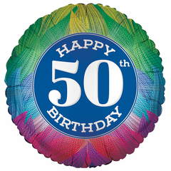 18" HBD 50th Balloon