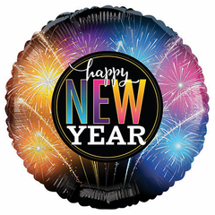 18" HNY Fireworks Balloon