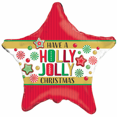 18" Holly Jolly Balloon