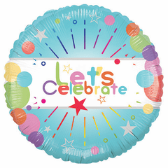 18" Let's Celebrate Balloon