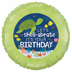 18" Let's Shell-abrate It's Your Birthday Balloon