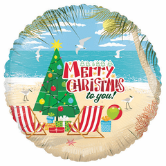 18" Merry Christmas to You Beach Umbrella