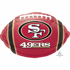 18" San Francisco 49ers Football Shape Balloon