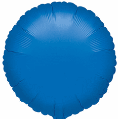 18" Solid Blue Metallic Balloon