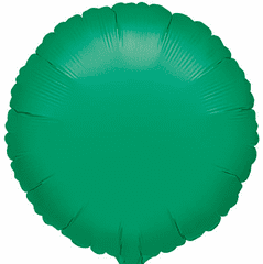 18" Solid Green Metallic Balloon