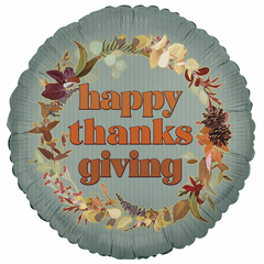 18" Thanksgiving Wreath Balloon