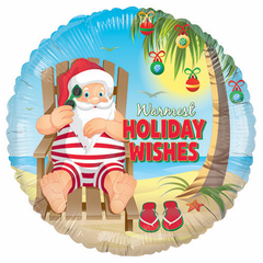 18" Warmest Holiday Wishes Balloon