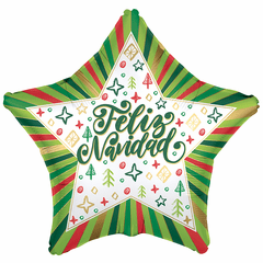 19" Feliz Navidad Trendy Burst