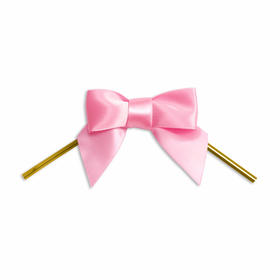 2.5" Pink Satin Bow