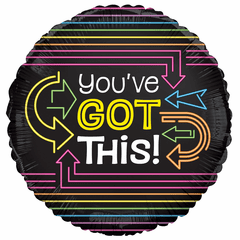 22" Neon You've Got This Non-foil Balloon