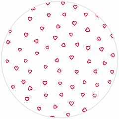 22" Red Open Heart Cellophane Sheets