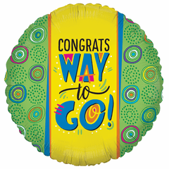 22" Way to go Jazz Non-foil Balloon