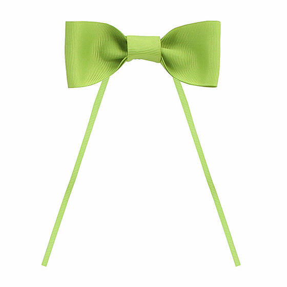 4.25" Green Grosgrain Bow Tie with Ties