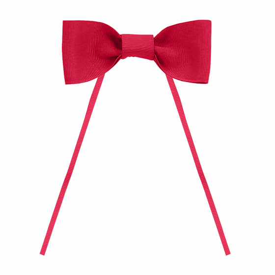 4.25" Red Grosgrain Bow Ties with Ties