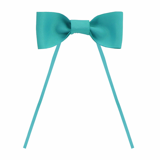 4.25" Teal Mist Grosgrain Bow Tie with Ties